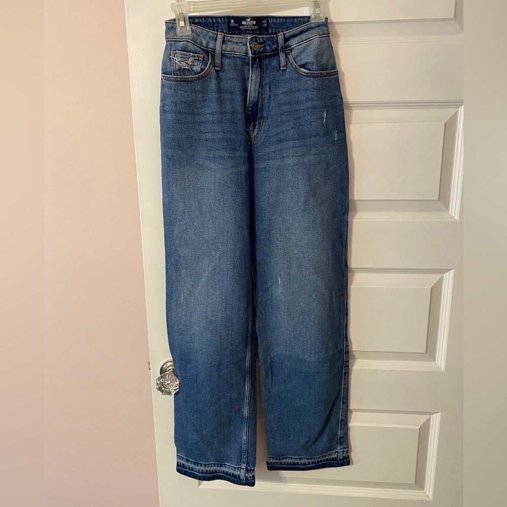Hollister Blue Denim Distressed Jeans
